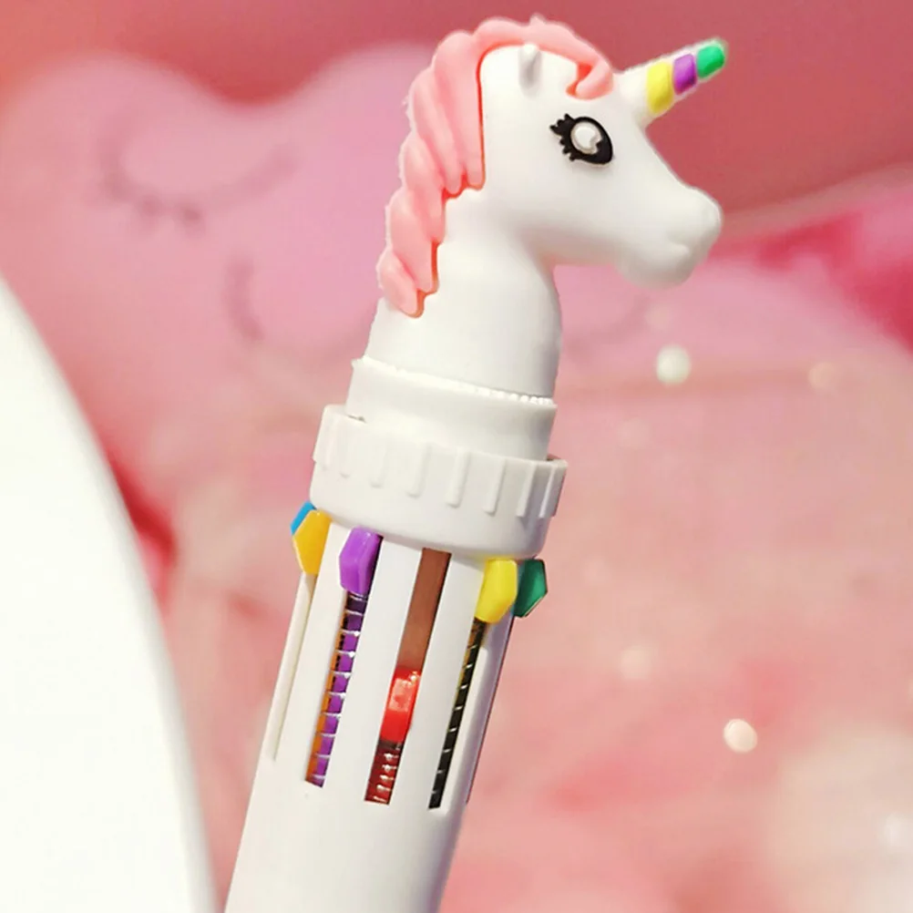 

4pcs Multicolor Retractable Writing Drawing School Office Retractable Pens Supplies Ballpoint Pens Colorful