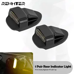 Motorcycle Rear LED Brake Turn Signal E Mark Light Running Indicator Lamp Black For Harley Sportster Nightster 975 2021-22 2023