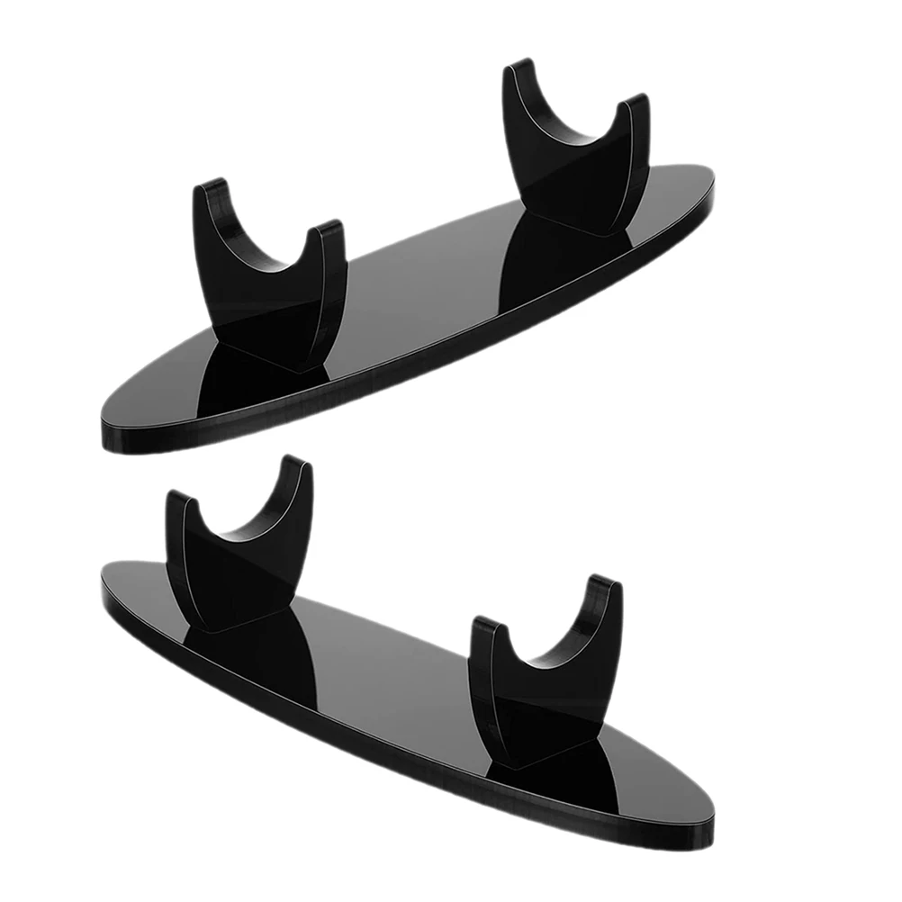 

2pcs Pen Display Stand Acrylic Holder for Desk Makeup Storage Bracket Eyebrow Pencil Rack Black Home Office School Supply Decor