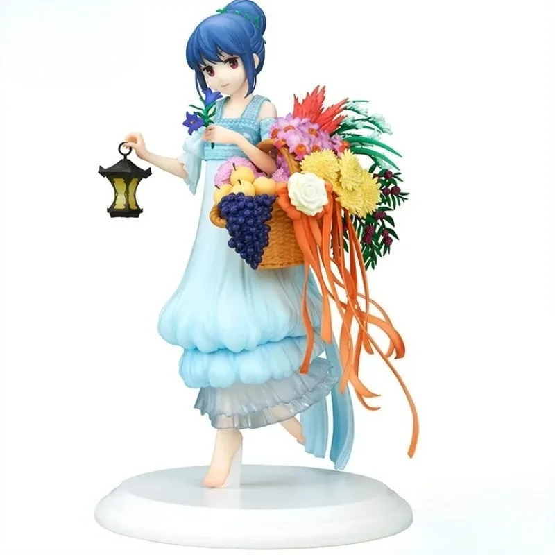 

100% Original:Yuru Camp Shima Rin Birthday party 24cm PVC Action Figure Anime Figure Model Toy Figure Collection Doll Gift