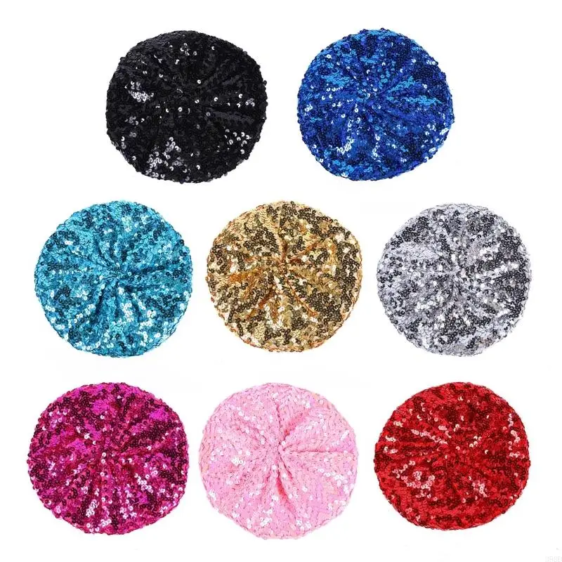 

652F Sequins-studded Hat Bejeweled Hat for Girl Boys Hat for Masquerade Carnivals Music Festival Halloween