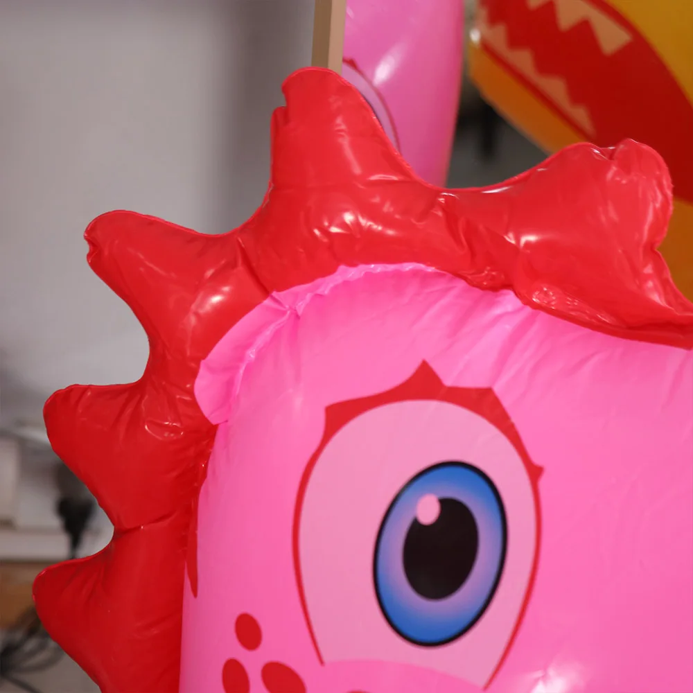 Boxing Training Inflatable Tumbler Dinosaur Dinosaur Cartoon Tumbler Boxing Dinosaur PVC 90cm Inflatable Punching Bag Outdoor