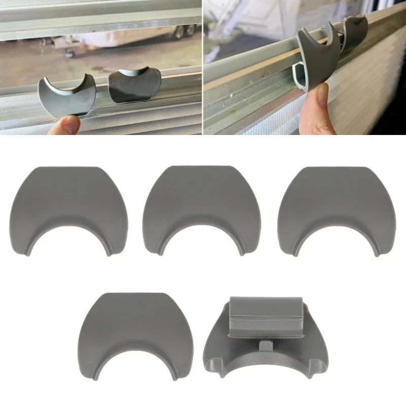 5pcs Motorhomes Caravans Window Blind Fly Screen Catch Clips For Horrex Duo Plisse RV Camper Accessories