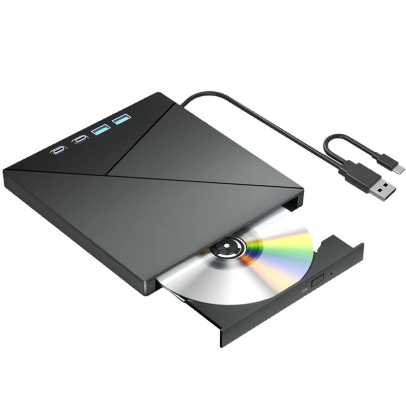

Внешний привод 7 в 1, USB3.0, записывающая компакт-диск, DVD +/-RW-плеер с портами SD/TF, оптический привод для VVNB