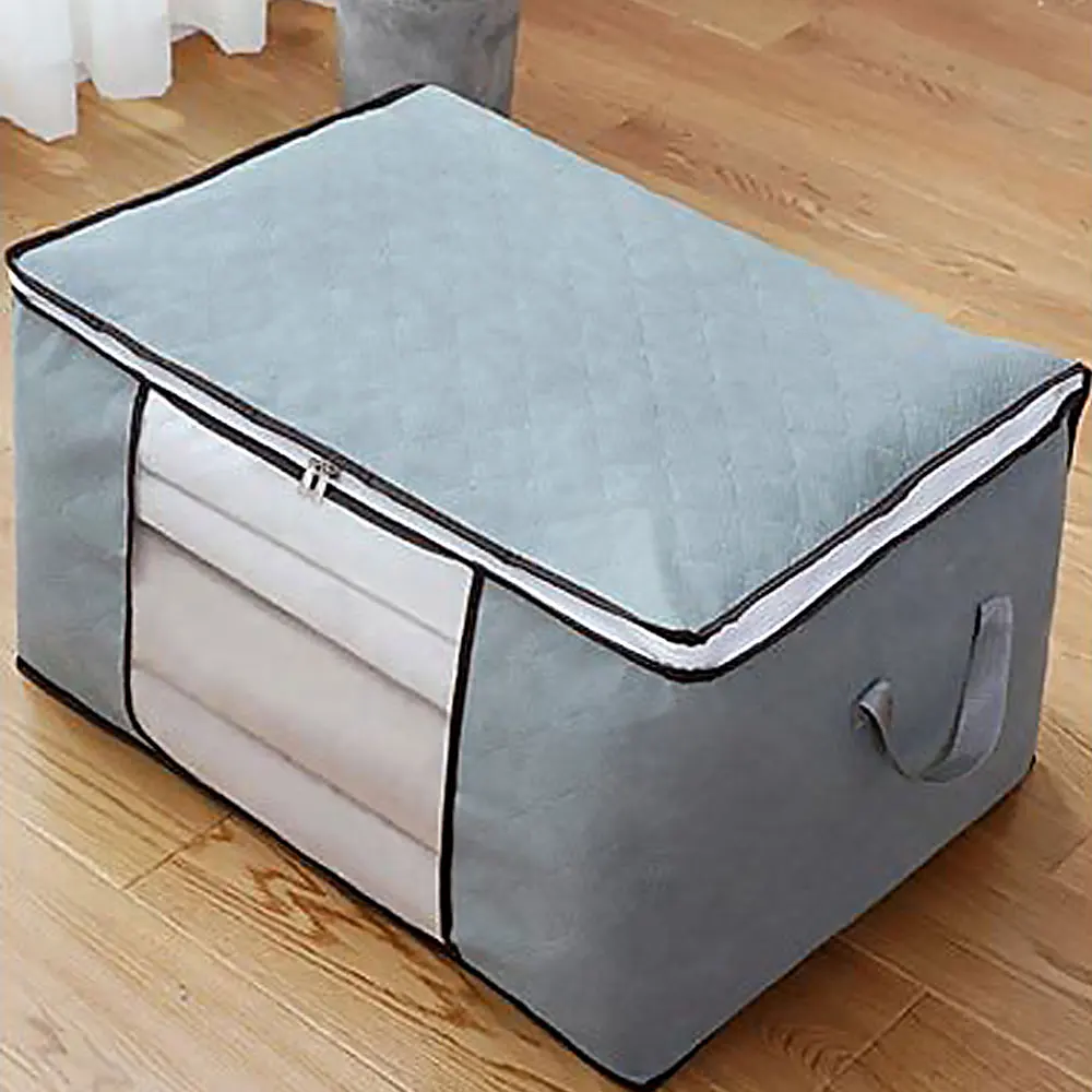 Large Capacity Moisture Proof Quilt Clothing Moving Storage Bag Thickened Non-Woven Clothes Finishing Bag Quilt Box