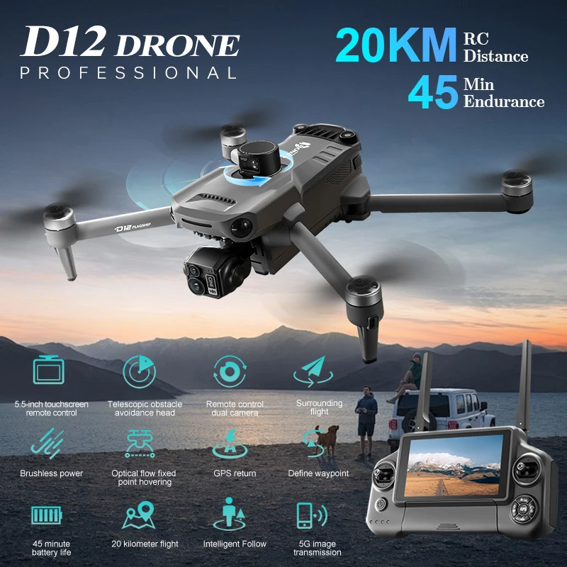 Zll D12 Drone With …