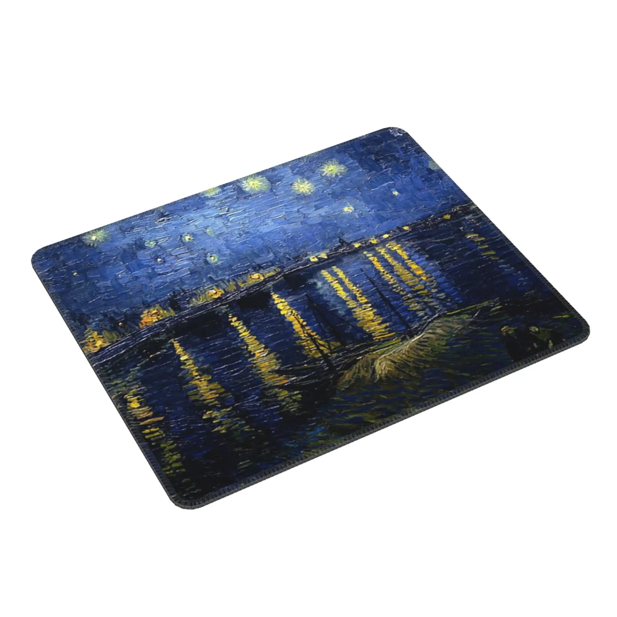 Notte stellata sul Rhone - Tappetino per mouse Van Gogh Tastiera per computer Tappetino per mouse PC da gioco Tappetino per scrivania portatile Tappetini per ufficio