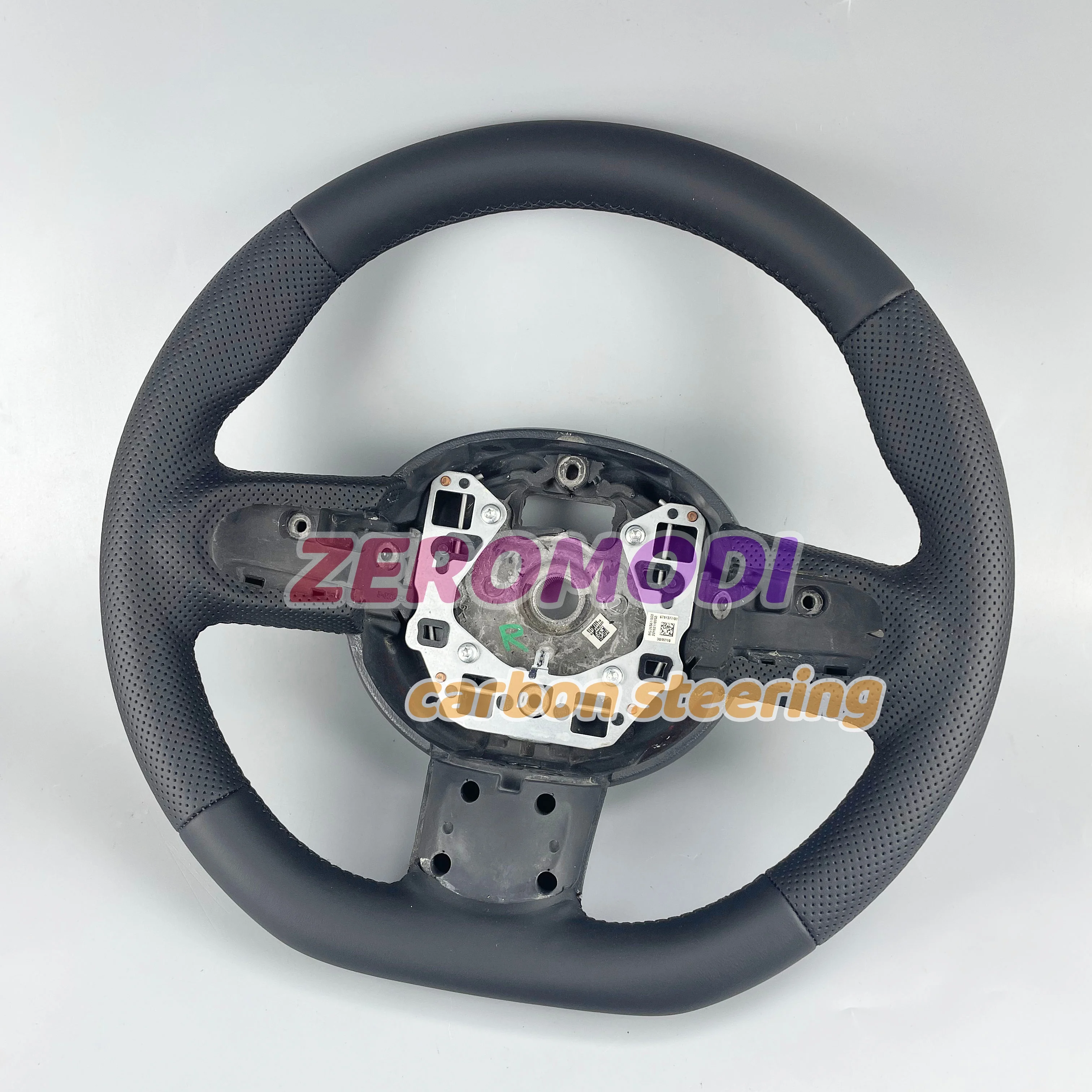 For Mini Cooper R55 R56 R57 R58 R59 Replacement Steering Wheel Custom Flat Bottom Sport Leather Steering Wheel