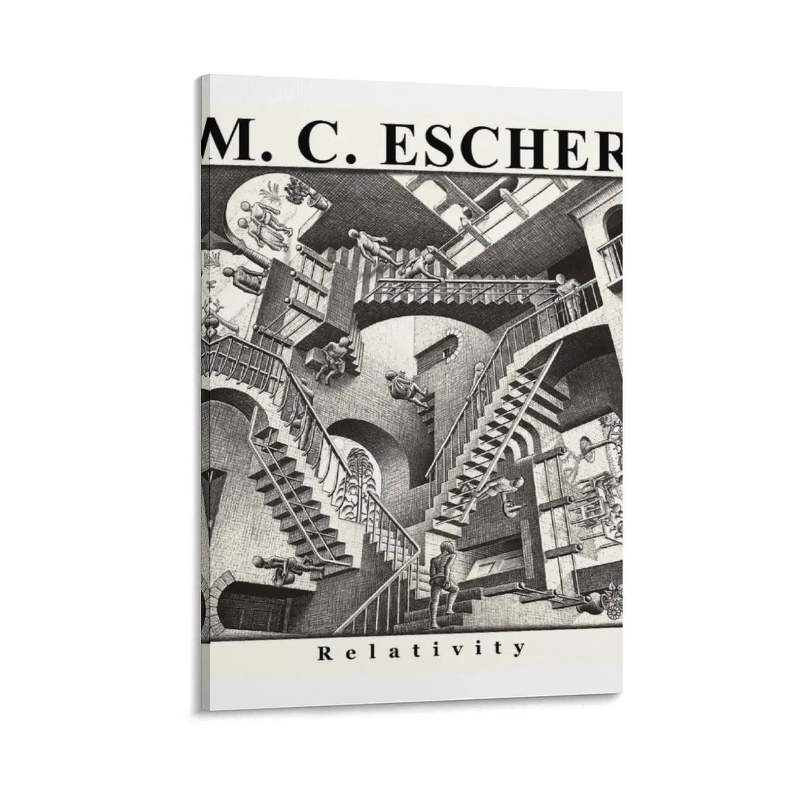 

M.C. Escher - Relativity - Staircases. Relativity by Maurits Cornelis Escher Canvas Painting Paintings on the wall decor