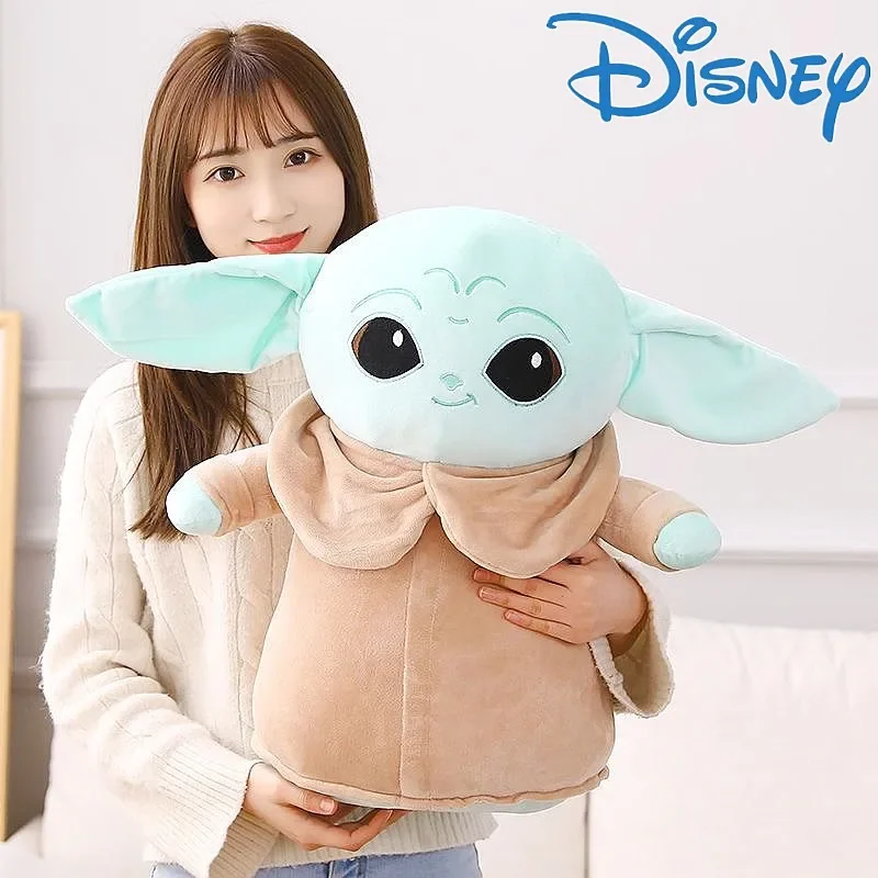 Disney Star Wars Yoda Plush Toy Grogu Mandalorian Figure Yoda Baby Model Dolls Stuffed Cartoon Yoda Pillow Toy Xmas Gift For Kid