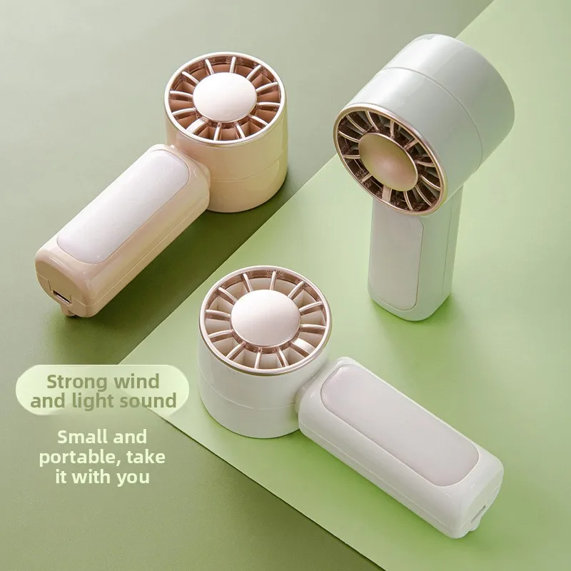 

USB Portable Mini Fan 3 Speeds Retro Handheld Fan for Students Dorm Desktop USB Powered