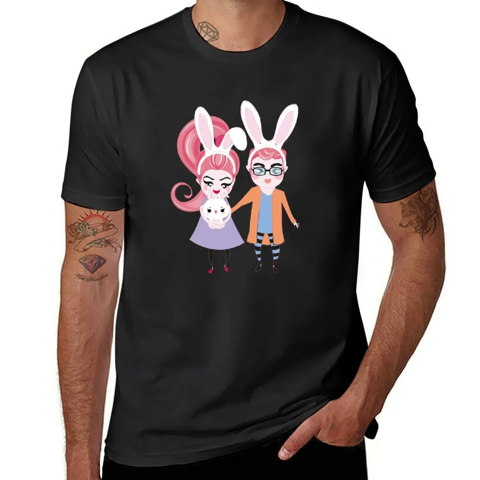 

Easter Bunny T-Shirt anime shirt blacks boys whites basketball graphic tees t shirts for men cotton