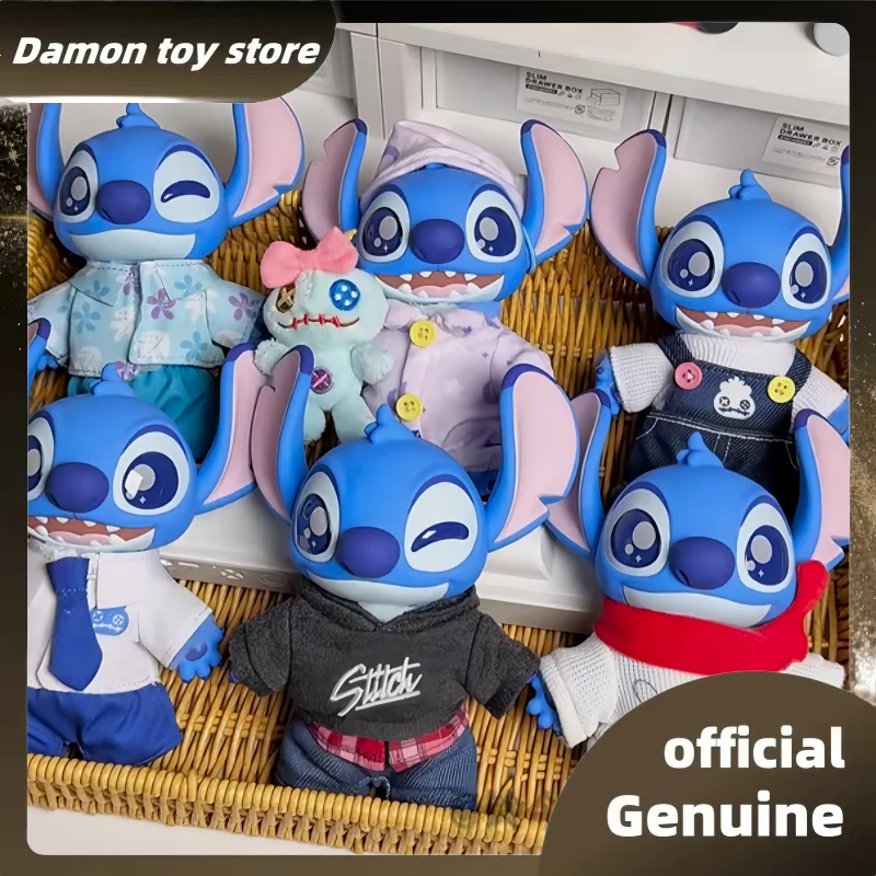

New Genuine Stitch Dress-Up Show Series Vinyl Dolls Blind Box Lovely Trendy Toys Stitch Bag Pendants Mystery Box Cute Toy Gifts