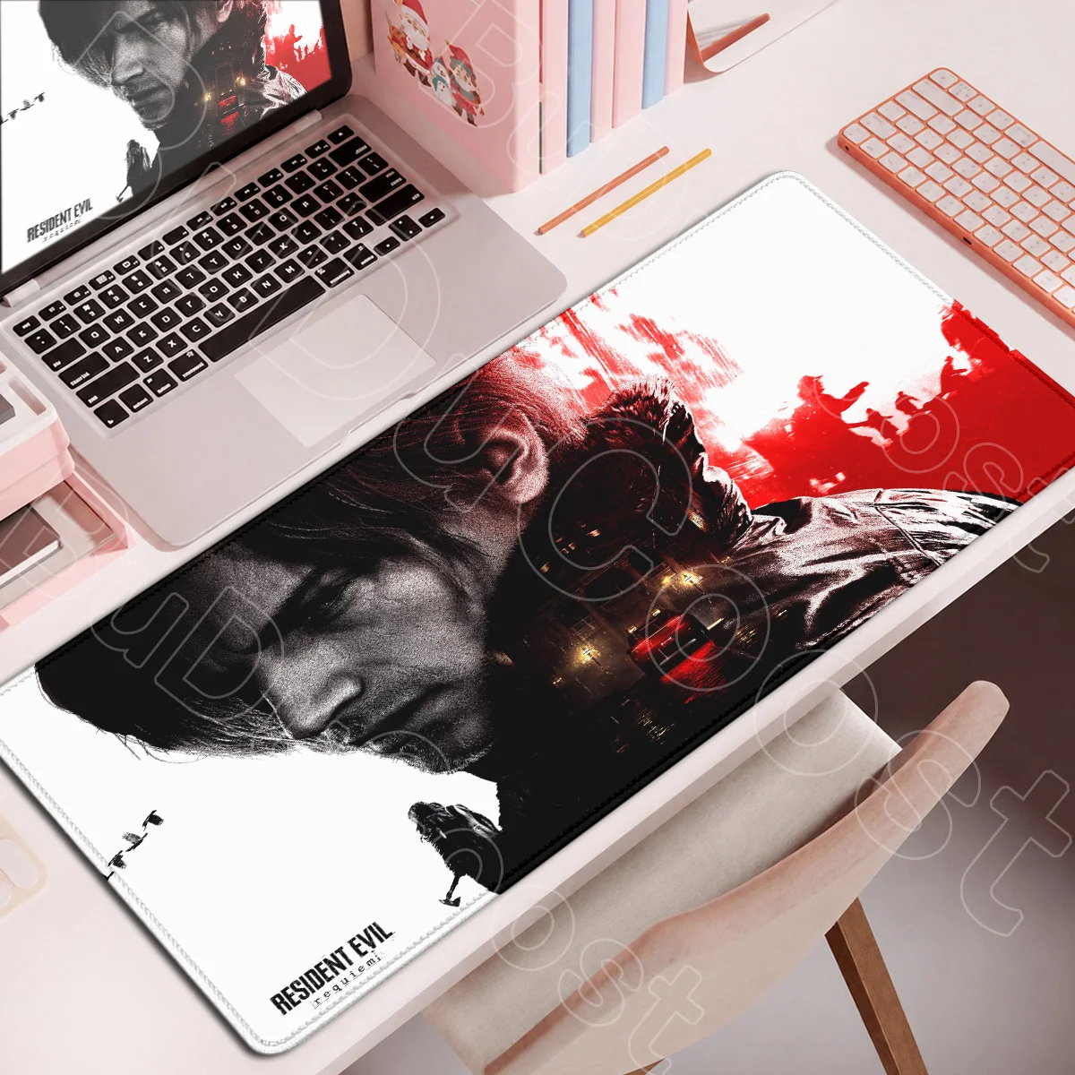 Hot R-Resident E-Evil Requiem HD Printing Table Carpet Large Notebook Keyboard Carpet E-sport Gamer Washable Mouse Pad 900x400mm