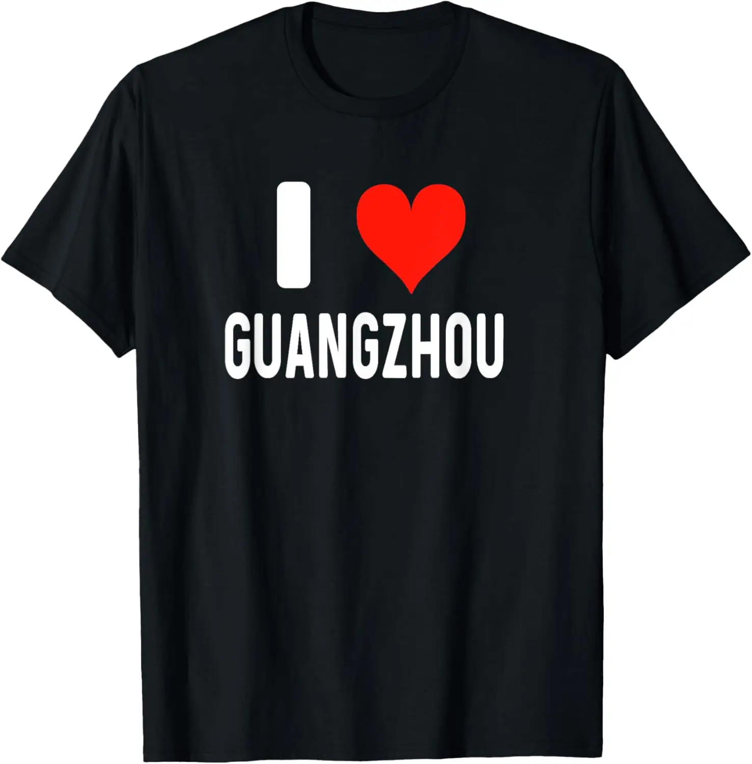 I Heart Guangzhou China - Love - Travel Vacation T-Shirt China Travel Tshirt Women Clothes Tops Graphic T Shirts Ropa De Mujer