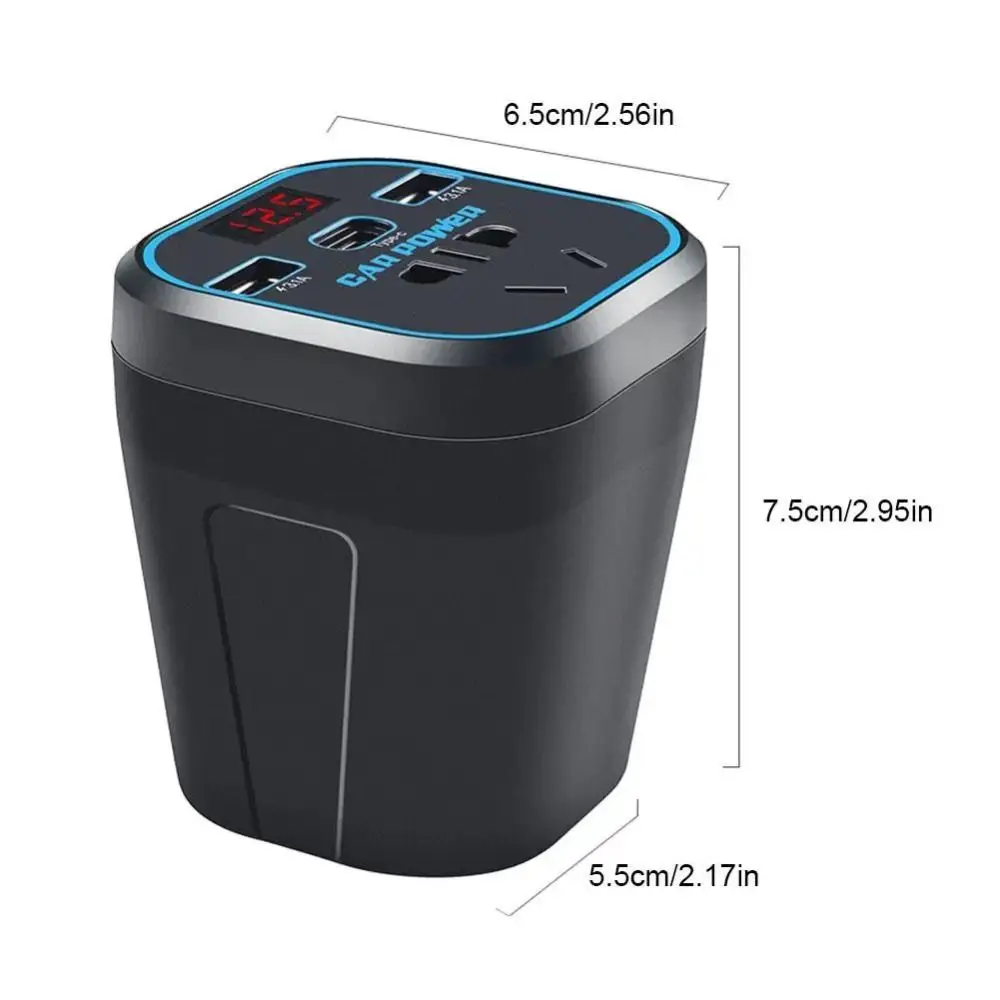 12V24V مركبة شنت العاكس متعدد الوظائف العالمي محول طاقة السيارة 3.1A شاحن سريع مقبس شاحن السيارات جزء