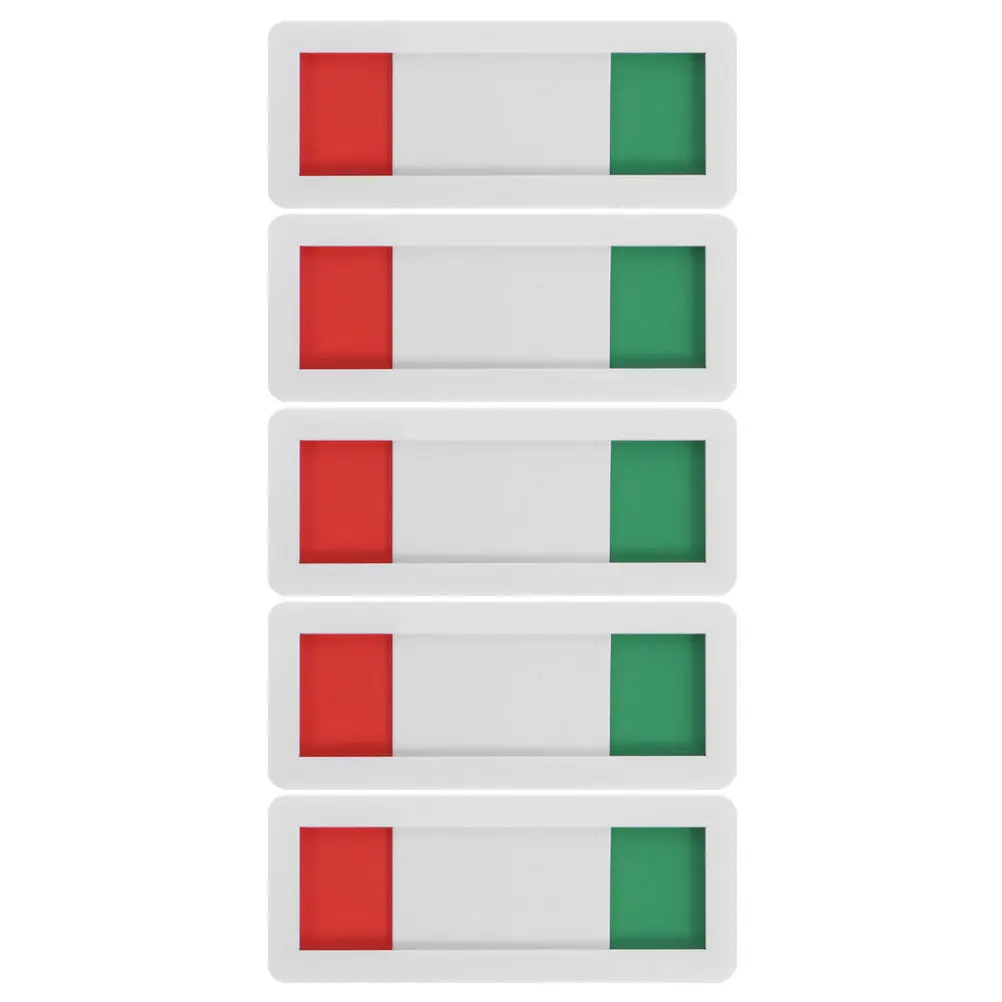 5Pcs Slide Door Sign Acrylic Office Privacy Indicator Red Green Background for Meeting Room Conference Room Occupied Vacant