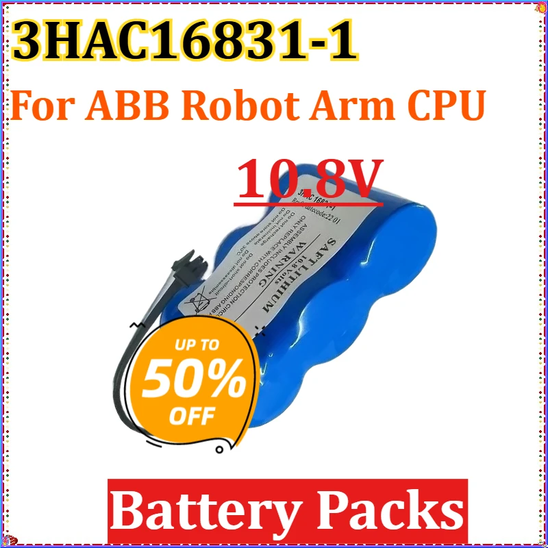 

New 3HAC16831-1 10.8V Battery Packs for ABB Robot Arm CPU Non-rechargeable Lithium Battery Pack