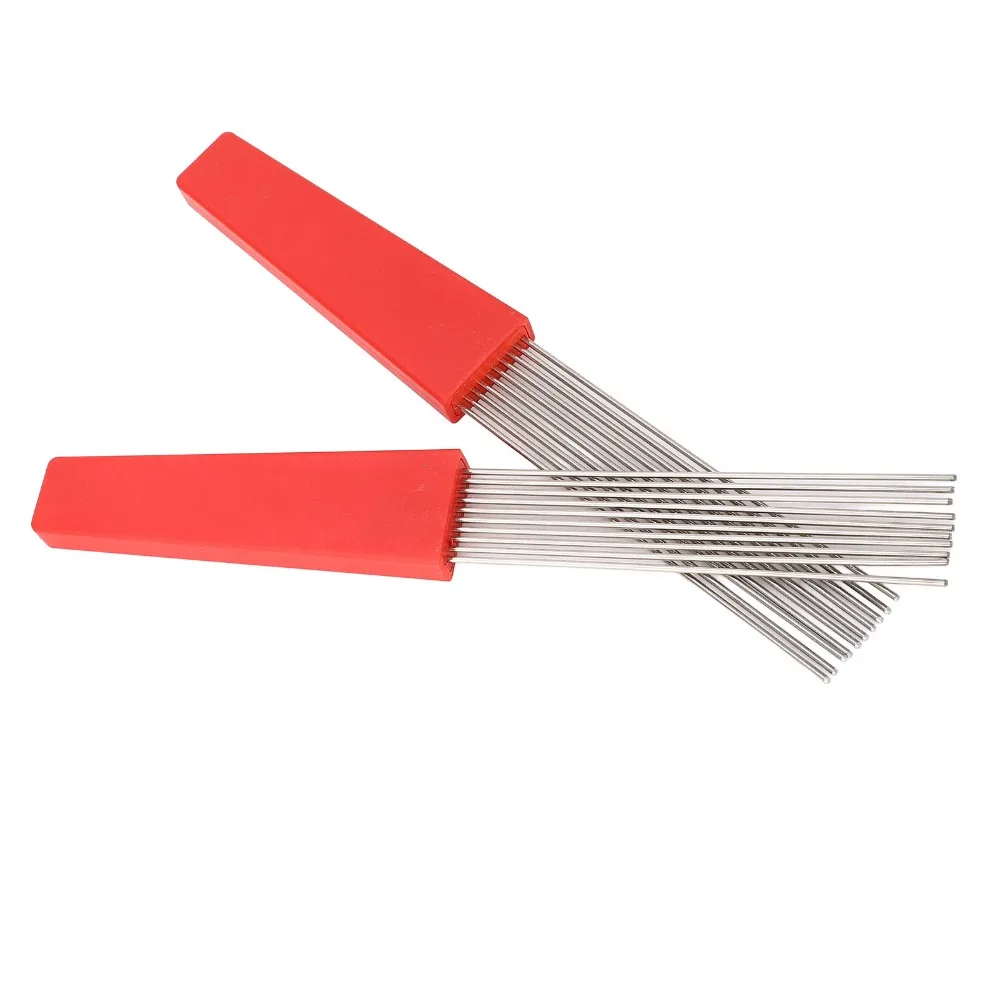 2PCS Plastic And Stainless Steel Guiro Scraper Red Color Comb Style Comb Style Scraper Latin Percussion Scraper