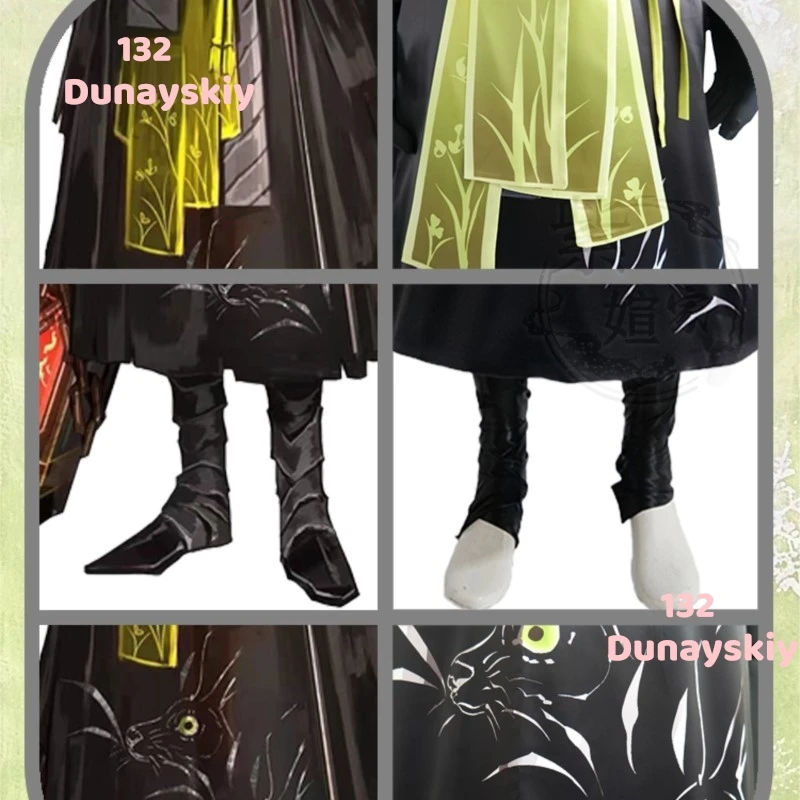 زييلو كوس العادي الأسود سبايك الشتلات أنيمي تأثيري حلي شركة أطراف الزي مثير مثالية للعب دور عيد الهالوين عيد الميلاد