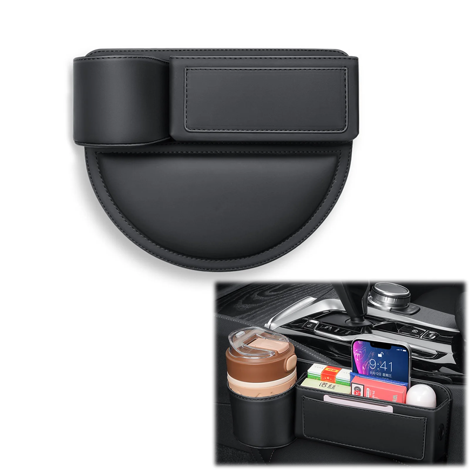 

Car Seat Gap Storage Box Humanized Design Waterproof and Anti-Scratch Bag Suitable for Cell Phones Sunglasses