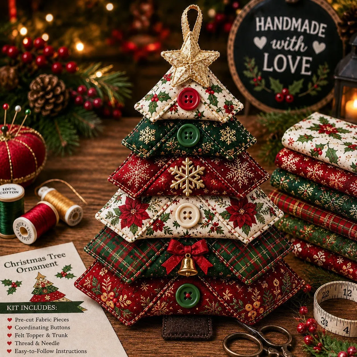 Layered Fabric Tree Kit 1