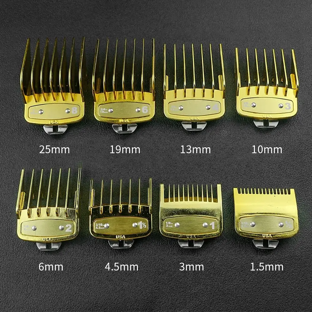 8 teile/satz Professionelle Barber Haar Clipper Guide Kämme Für Wahl Trimmer Aufsatz Haar Schneiden Begrenzte Kamm Salon Haarschnitt Werkzeuge
