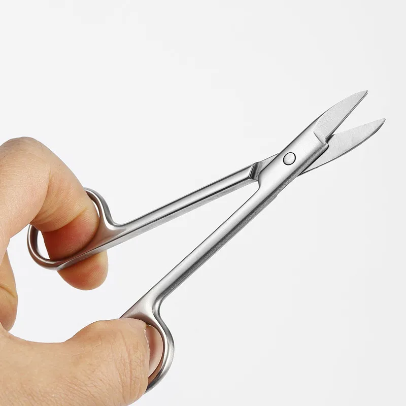 Thickened Large Stainless Steel 12cm Nail and Foot Skin Short Mouth and Foot Nail Jewelry Processing Pet Beauty Scissors