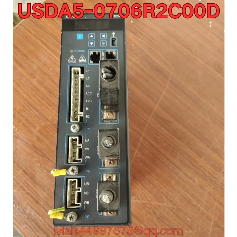 

Second-hand USDA5-0706R2C00D servo drive function test is normal