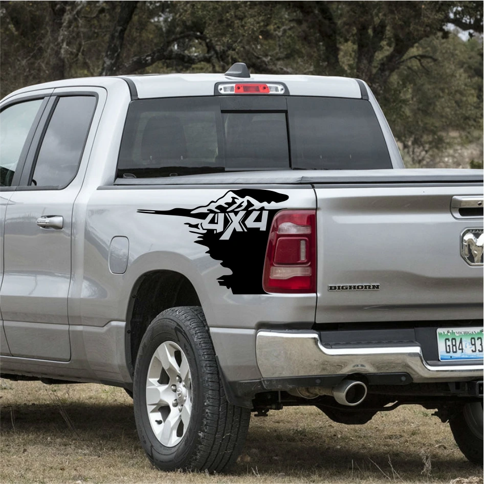 

Наклейка на боковую кровать пикапа 4X4 для Ford F150 Toyota Hilux Dodge Ram Isuzu Dmax GWM Cannon Mitsubishi L200, универсальные декоративные наклейки