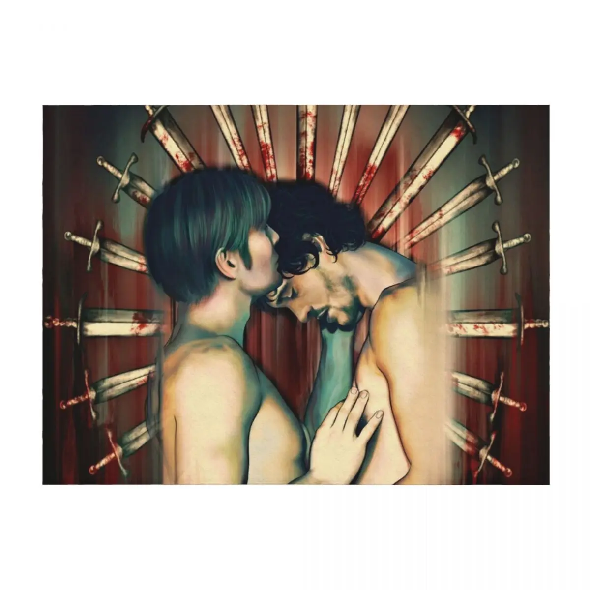 

HANNIBAL: Blood/Chest Redux Throw Blanket Polar For Baby For Decorative Sofa Blankets
