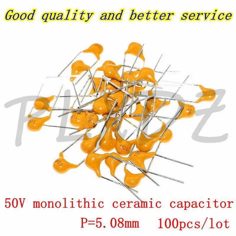 100szt 50V monolityczny kondensator ceramiczny 10PF ~ 10UF 22PF 47NF 220NF 1NF 4.7UF 1UF 100NF 330NF 0.1UF 102 104 105 106 103 473 334