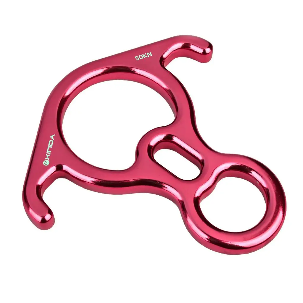 Perangkat Penambatan Rappelling Panjat Tebing Aluminium Descender Arborist