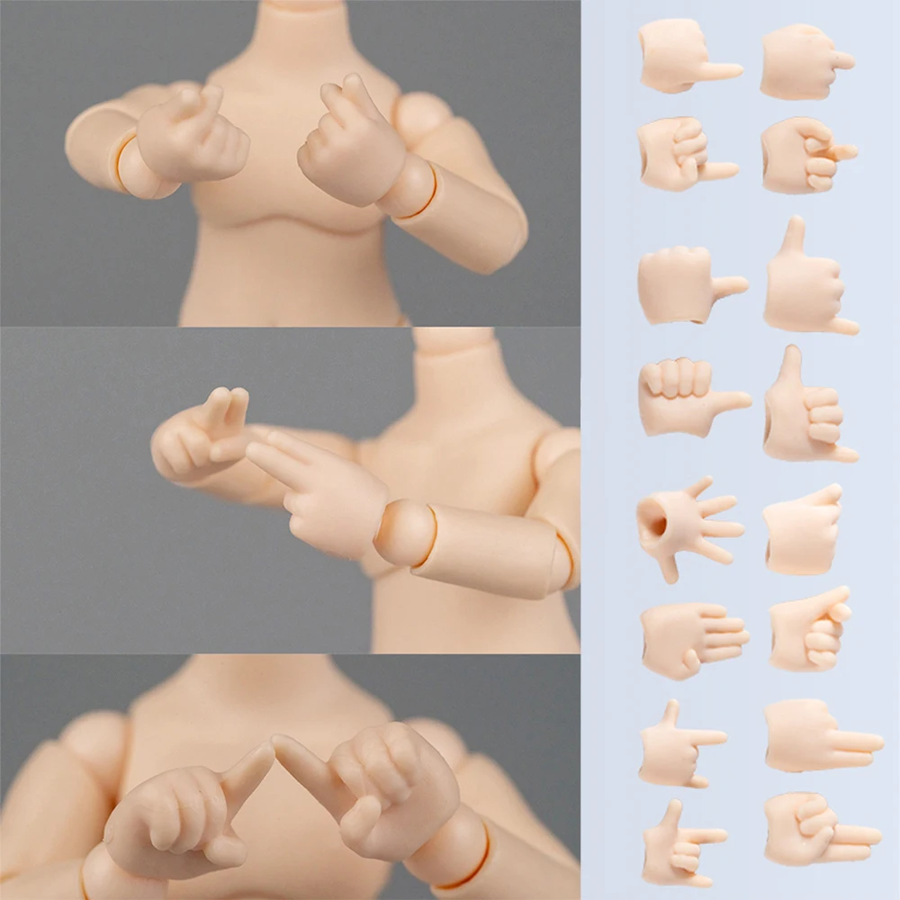 Ob11 Body Replacement Hand Dolls Hand Gesture Love, Victory Ob11 Doll Gesture Replacement Hand Accessories For Ymy Dod Gsc Doll