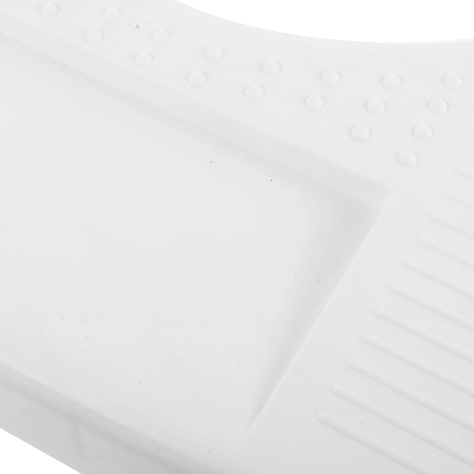 White Toilet Stool Bathroom Seat Cushion Footstool Non Slip Pad Durable PP Material Easy Clean Adjustable Height Adults Poop