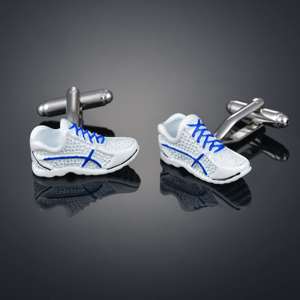 Fashion white running shoes shoes sleeve nail French long sleeve shirt sleeve nail shirt accessories Cufflinks