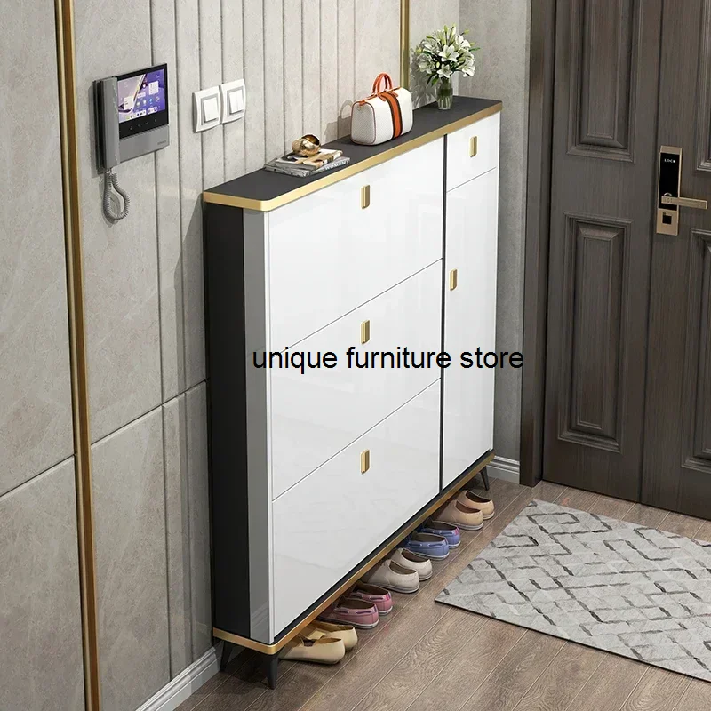 Entrance Living Room Shoe Rack Organizer Storage Slim Bedroom Cabinets Shoe Rotating Hallway Modern Armarios Hall Furniture