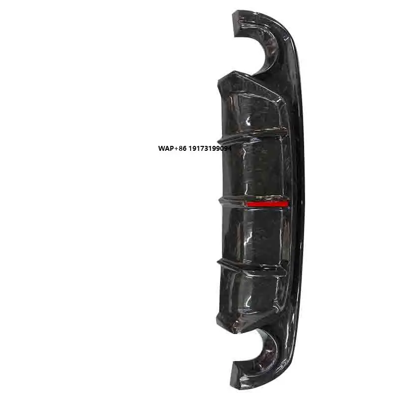 

High Quality Forged Carbon Fiber Rear Diffuser with LED Brake Carbon Fiber Rear Diffuser for Infiniti Q50 2014-2017