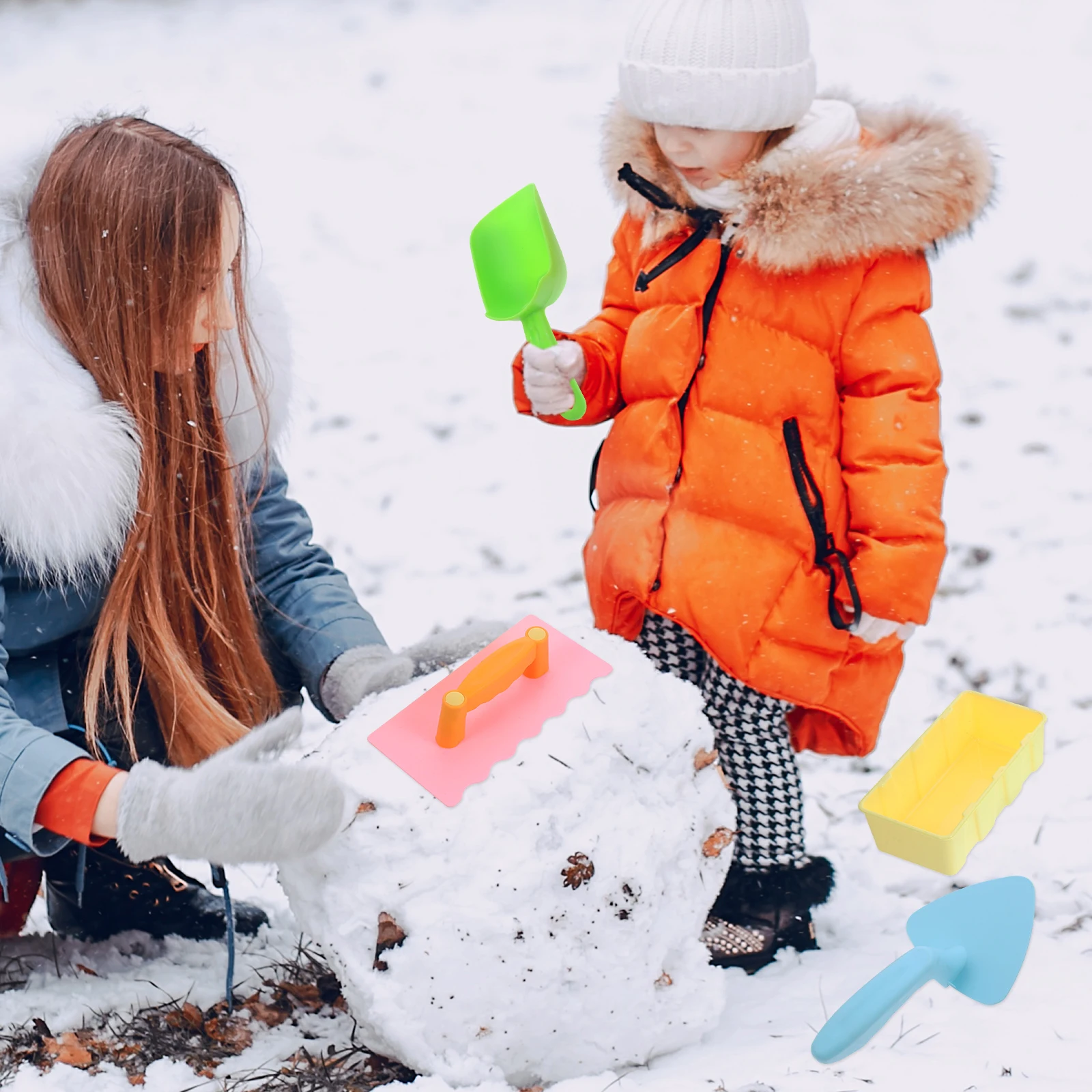 1 set Sneeuwspeeltool Schop Buitenspeelgoed voor kinderen Baksteenmaker Creatief plezier Ouder-kind activiteit Strandpark voor kinderen