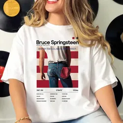 Bruce Springsteen Tee women Y2K t shirt girl 2000s streetwear Japanese clothes