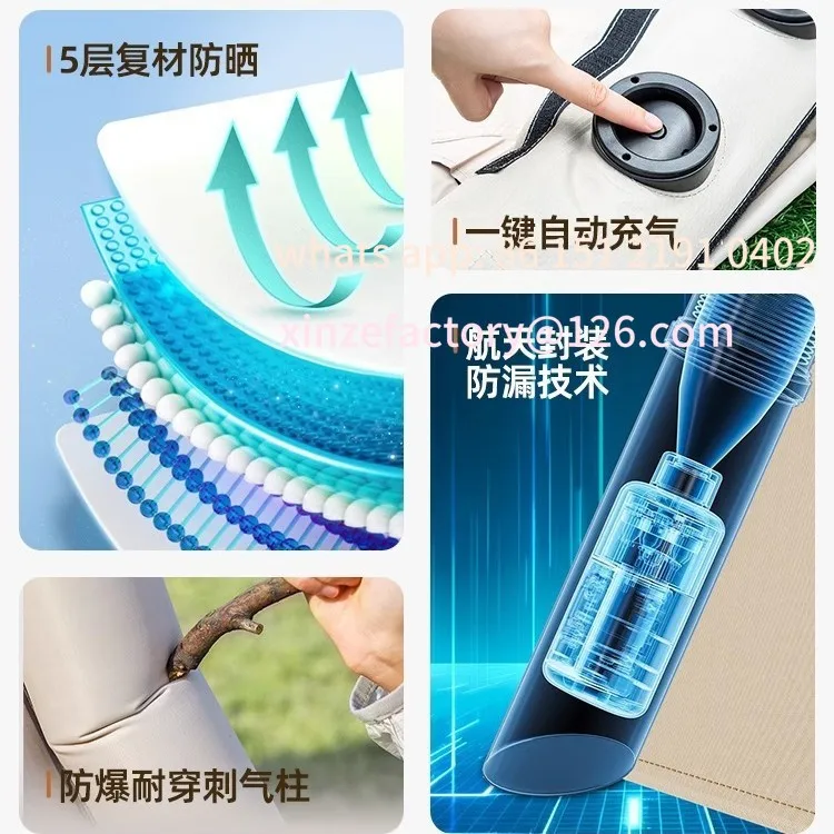 Customizable fully automatic inflatable tent outdoor