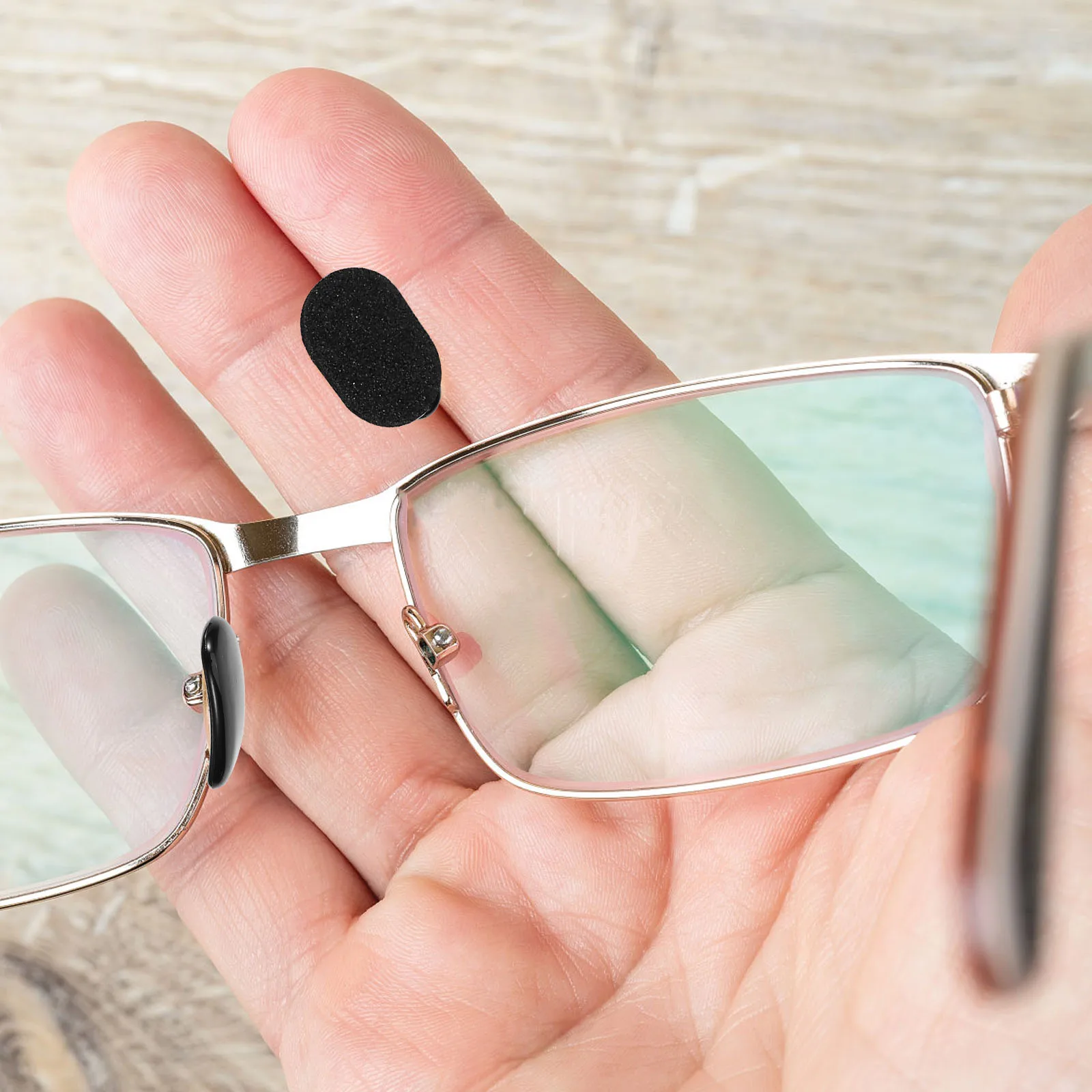 

12 Pairs Black Oval 1 0mm Glasses Nose Pads Comfortable EVA Foam Anti Slip Self Adhesive Sunglasses Accessories Nose Protectors