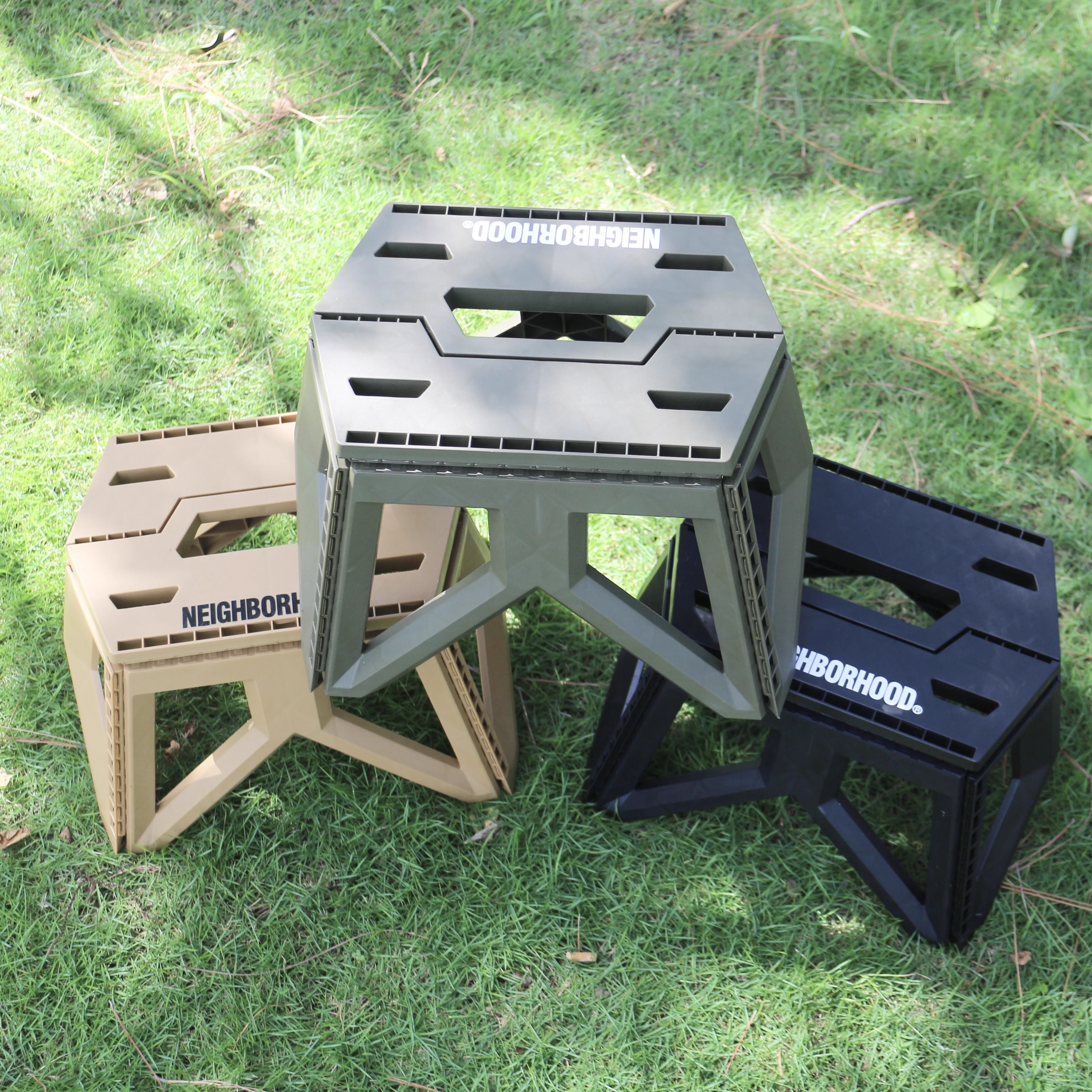 BCL same outdoor camping military tactical style NBHD foldable DOD plastic tactical maza bench