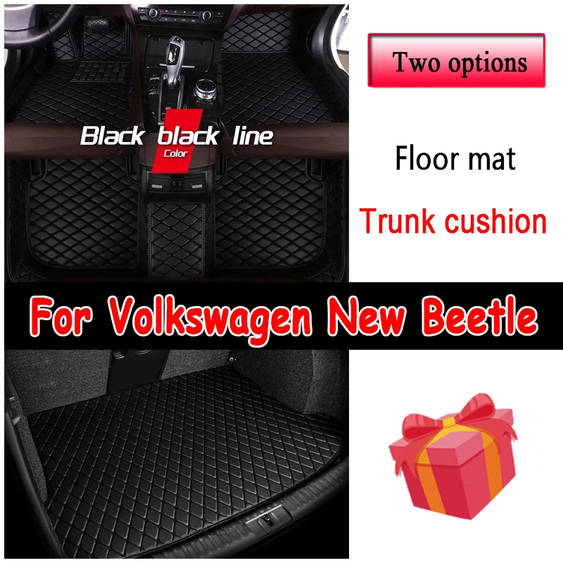 Car Floor Mats For VW Volkswagen New Beetle Convertible 1998~2011 Waterproof Rug Tapetes Para Automovil Car Mats Car Accessories