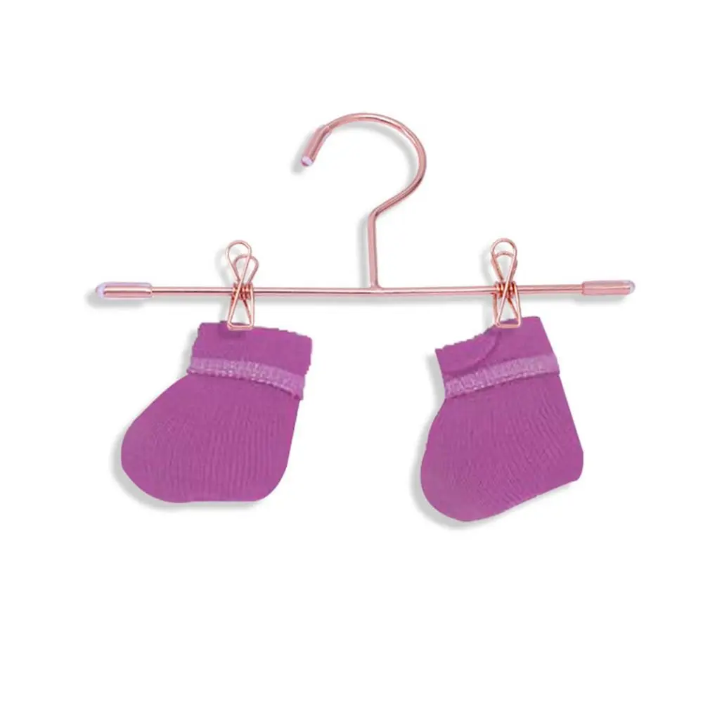 5PCS Gold Silver Doll Clothes Hangers Metal 75mm/120mm Miniature Hanger Dollhouse Furniture Doll Accessories - view 4