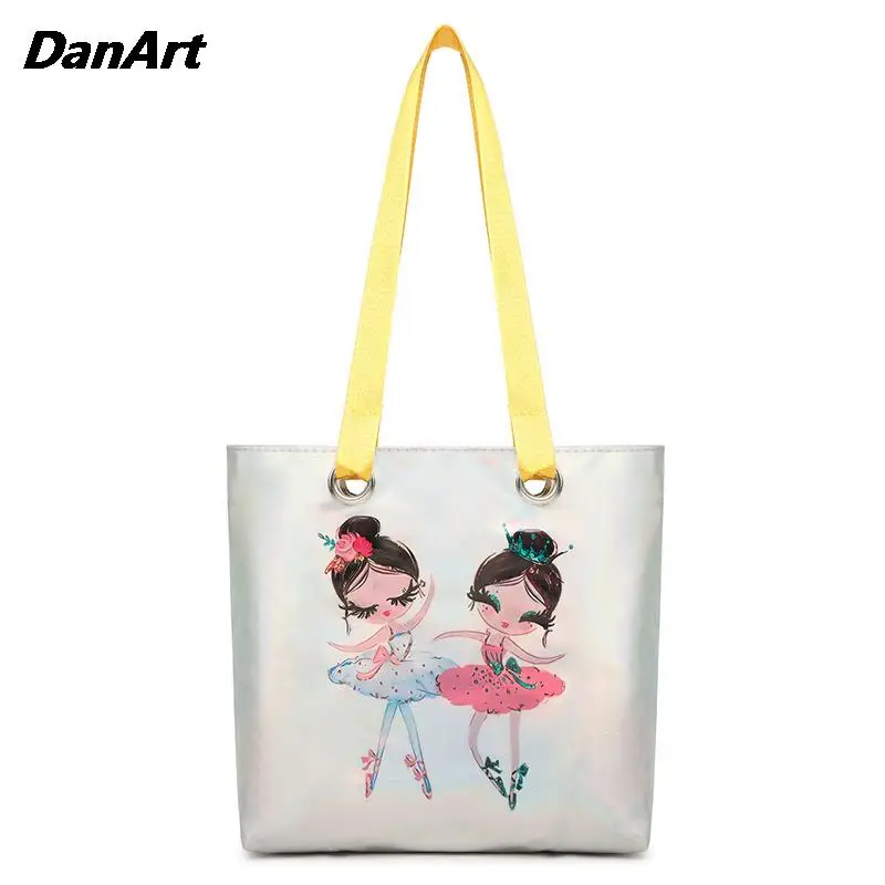 Online celebrity children's dance bag Girls' Storage Bag Colorful dance bag Handheld gift bag Girl music handbag Art cartoon