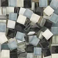 100g Mixed Mosaic Pieces Assorted Color Square Glitter Glass Mosaic Tiles for DIY Crafts Supplies Blue Purple Green Arte 4