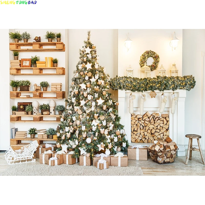 خلفية تصوير فوتوغرافي للكريسماس ، شجرة رجل الثلج للكريسماس ، خلفيات بورتريه للأطفال ، مستلزمات استوديو الصور ، صوري #4