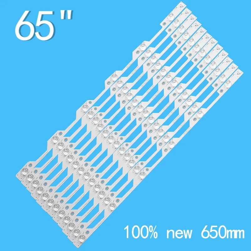 12 pieces suitable for TCL 65 inch L65P1-CUD LED backlight strip 6 lights YHF-4C-LB6506-YH01J TOT-65P1-C-12X6-3030C LVU650ND1L 6