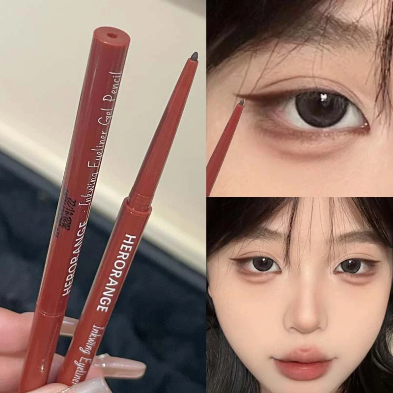 Lápiz Delineador de ojos de gusano de seda, brillo mate, resistente al agua, secado rápido, rosa, marrón, lápiz de sombra de ojos ultrafino, maquillaje que no se mancha